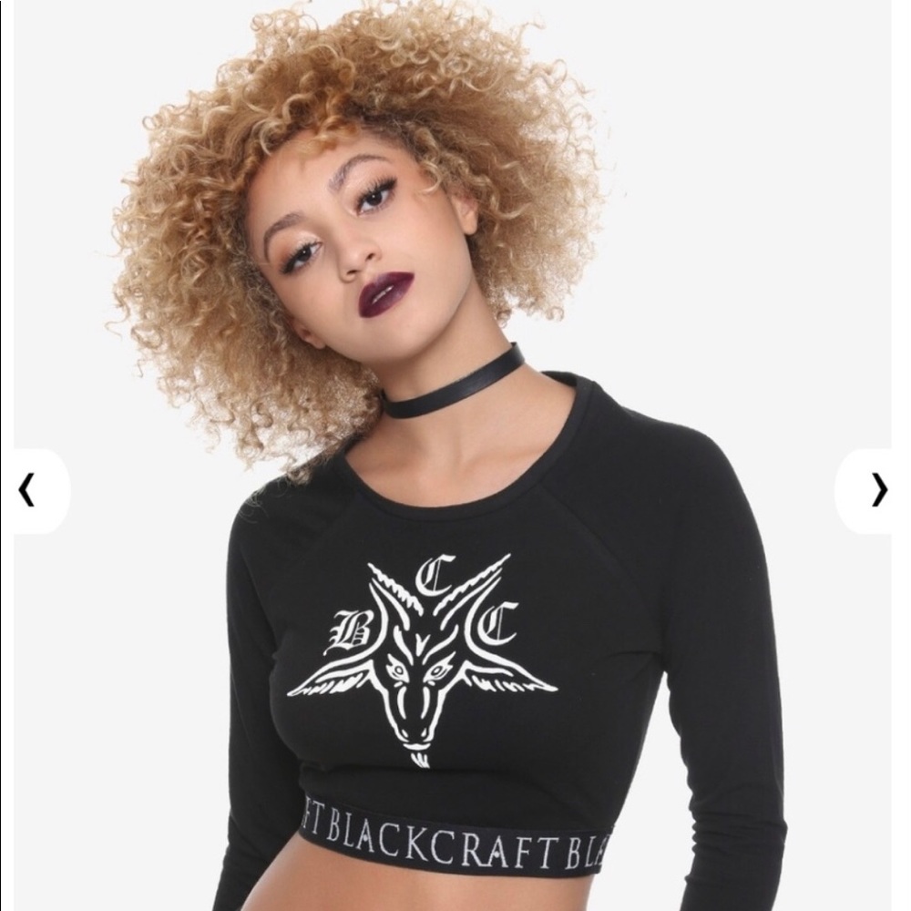 ❌SOLD❌ Blackcraft Baphomet Crop Top